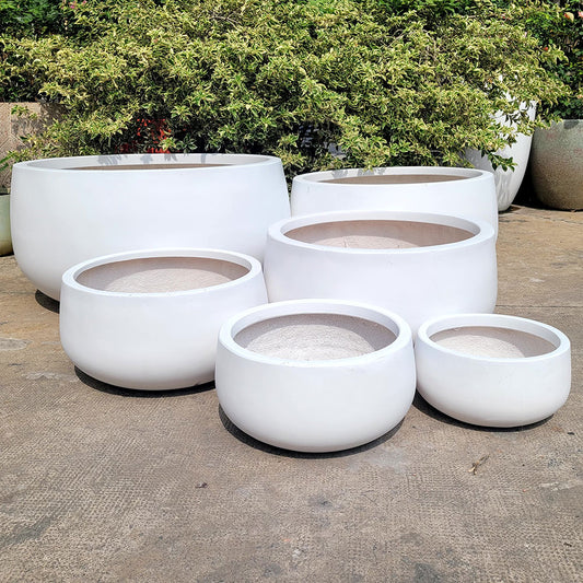 Modstone Andy Bowl - Plain White - Available at iPave Natural Stone