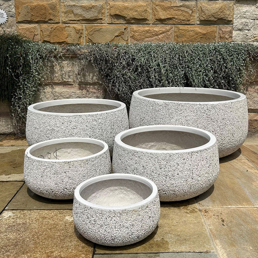 Modstone Andy Bowl - White Pebble - Available at iPave Natural Stone