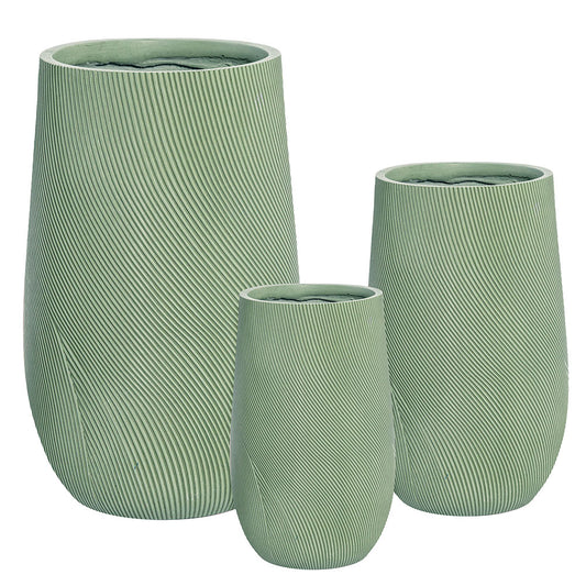 UrbanLITE Helix U Pot - Green - Available at iPave Natural Stone