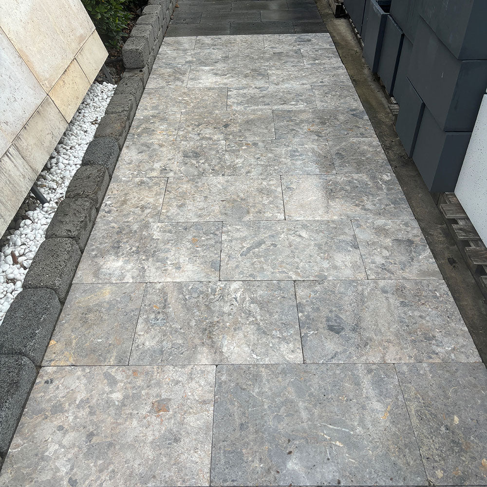 Toscana Grey Marble 600x400x30mm Natural Stone Pavers - 1st Quality - Outdoor Area - Available at iPave Natural Stone