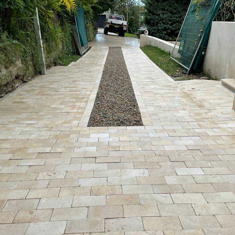 Portland Limestone Cobble 200x100x30mm Natural Stone Pavers - 1st Quality - Driveway and Path - Available at iPave Natural Stone